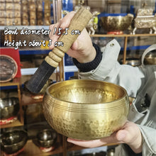 Cargar imagen en el visor de la galería, Tibetan Brass Singing Bowl Meditation Instrument