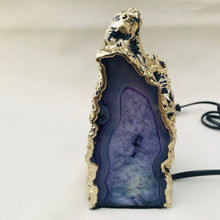 Cargar imagen en el visor de la galería, Blue Agate/Gemstone/Lamp/Desk/Night Light-0