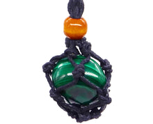 Cargar imagen en el visor de la galería, Crystal-Stone Adjustable Holder Leather Necklace