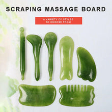 Cargar imagen en el visor de la galería, Jade Face Roller & Gua Sha Natural Stone Massager Skin Care & Facial Massage Tool