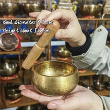 Cargar imagen en el visor de la galería, Tibetan Brass Singing Bowl Meditation Instrument