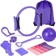 Cargar imagen en el visor de la galería, 13-Piece Pilates Kit for Home Workouts - Ring, Ball, Resistance Bands & More