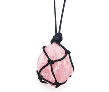 Cargar imagen en el visor de la galería, Crystal-Stone Adjustable Holder Leather Necklace