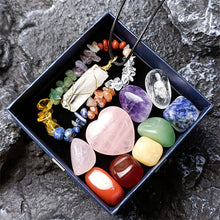 Cargar imagen en el visor de la galería, Set 11 Piezas | Pulseras y Collar de Piedras Naturales + 7 Piedras para cada Chakras