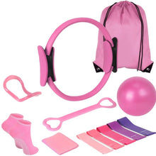 Cargar imagen en el visor de la galería, 13-Piece Pilates Kit for Home Workouts - Ring, Ball, Resistance Bands & More
