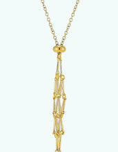 Cargar imagen en el visor de la galería, Crystal-Stone Adjustable Holder Pendant Golden Necklace