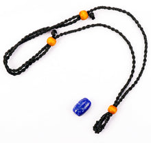 Cargar imagen en el visor de la galería, Crystal-Stone Adjustable Holder Leather Necklace