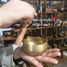 Cargar imagen en el visor de la galería, Tibetan Brass Singing Bowl Meditation Instrument