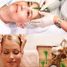 Cargar imagen en el visor de la galería, Jade Face Roller & Gua Sha Natural Stone Massager Skin Care & Facial Massage Tool