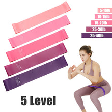Cargar imagen en el visor de la galería, 5-Level Rubber Resistance Bands for Pilates, Yoga, Crossfit & Gym