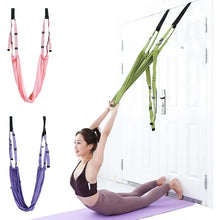 Cargar imagen en el visor de la galería, Aerial Yoga Strap & Door Hanging Hammock Swing – Elastic Stretch Belt for Flexibility Training
