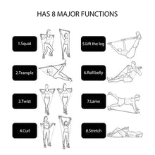 Cargar imagen en el visor de la galería, Pilates Resistance Band Bar – Home Gym Exercise Stick with Tension Rope
