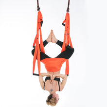 Cargar imagen en el visor de la galería, Anti-Gravity Aerial Yoga Hammock Full Set – 6 Handles Flying Swing Trapeze for Home Gym