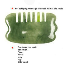 Cargar imagen en el visor de la galería, Jade Face Roller & Gua Sha Natural Stone Massager Skin Care & Facial Massage Tool