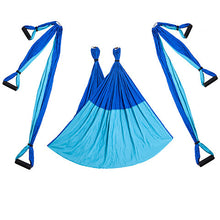 Cargar imagen en el visor de la galería, Anti-Gravity Aerial Yoga Hammock Full Set – 6 Handles Flying Swing Trapeze for Home Gym
