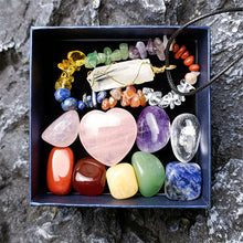 Cargar imagen en el visor de la galería, Set 11 Piezas | Pulseras y Collar de Piedras Naturales + 7 Piedras para cada Chakras