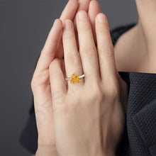 Cargar imagen en el visor de la galería, 925 Sterling Silver Trillion Natural Gemstone Ring