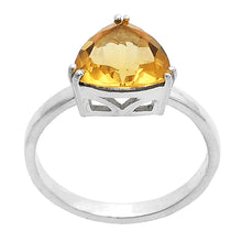 Cargar imagen en el visor de la galería, 925 Sterling Silver Trillion Natural Gemstone Ring