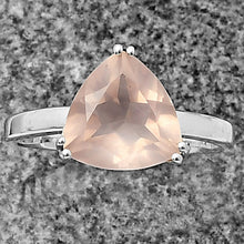 Cargar imagen en el visor de la galería, 925 Sterling Silver Trillion Natural Gemstone Ring