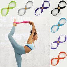 Cargar imagen en el visor de la galería, Figure-8 Yoga Stretch Strap Belt - Wrist Training & Physical Therapy Resistance Band