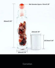 Cargar imagen en el visor de la galería, Fillable Essential Oil  Perfume Crystal Bottles with Natural Stones
