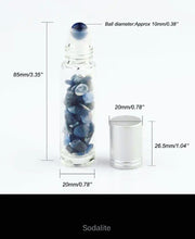 Cargar imagen en el visor de la galería, Fillable Essential Oil  Perfume Crystal Bottles with Natural Stones
