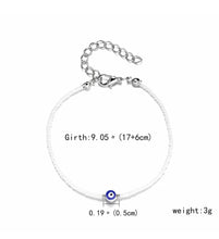 Cargar imagen en el visor de la galería, Blue Turkish Evil Eye Beads Bracelet