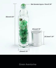 Cargar imagen en el visor de la galería, Fillable Essential Oil  Perfume Crystal Bottles with Natural Stones