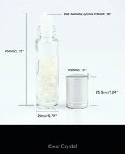 Cargar imagen en el visor de la galería, Fillable Essential Oil  Perfume Crystal Bottles with Natural Stones