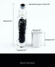 Cargar imagen en el visor de la galería, Fillable Essential Oil  Perfume Crystal Bottles with Natural Stones