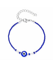 Cargar imagen en el visor de la galería, Blue Turkish Evil Eye Beads Bracelet