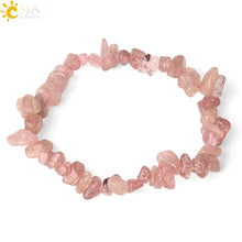 Cargar imagen en el visor de la galería, Pulsera de Piedras Naturales de Cristal de Cuarzo