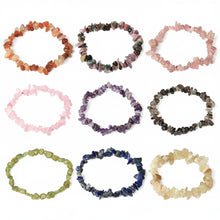 Cargar imagen en el visor de la galería, Pulsera de Piedras Naturales de Cristal de Cuarzo