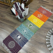 Cargar imagen en el visor de la galería, 7 Chakras Yoga Rug