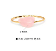 Cargar imagen en el visor de la galería, Natural Gems Twist Gold Copper Ring