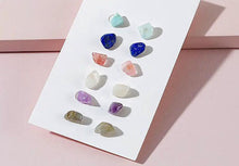 Cargar imagen en el visor de la galería, Natural Gemtones Stud Earrings