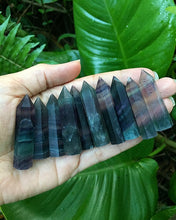 Cargar imagen en el visor de la galería, Fluorite Obelisk Wand Point