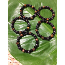 Cargar imagen en el visor de la galería, Tiger Eye, Obsidian & Hematite Magnetic Healing Bracelet