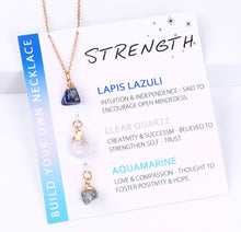 Cargar imagen en el visor de la galería, Natural Gems Golden Necklace Set