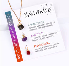 Cargar imagen en el visor de la galería, Natural Gems Golden Necklace Set