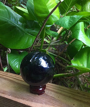Cargar imagen en el visor de la galería, Black Obsidian Sphere w/ Stand 80mm