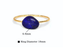 Cargar imagen en el visor de la galería, Natural Gems Twist Gold Copper Ring