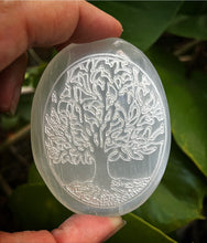 Cargar imagen en el visor de la galería, Selenite Engraved Jumbo Palm Stones