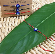 Cargar imagen en el visor de la galería, 7 Knot Lucky Evel Eye Bracelet