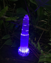 Cargar imagen en el visor de la galería, 8" Selenite Tower Crystal Led Lamp