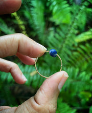 Cargar imagen en el visor de la galería, Natural Gems Twist Gold Copper Ring