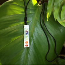 Cargar imagen en el visor de la galería, Selenite 7 Chakras Necklace