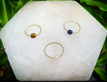 Cargar imagen en el visor de la galería, Natural Gems Twist Gold Copper Ring