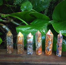 Cargar imagen en el visor de la galería, Crazy Lace Agate Obelisk Tower 4”