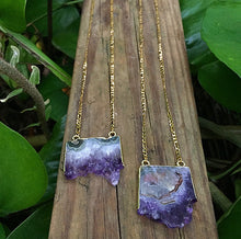 Cargar imagen en el visor de la galería, Amethyst 18k Gold Plated Necklace